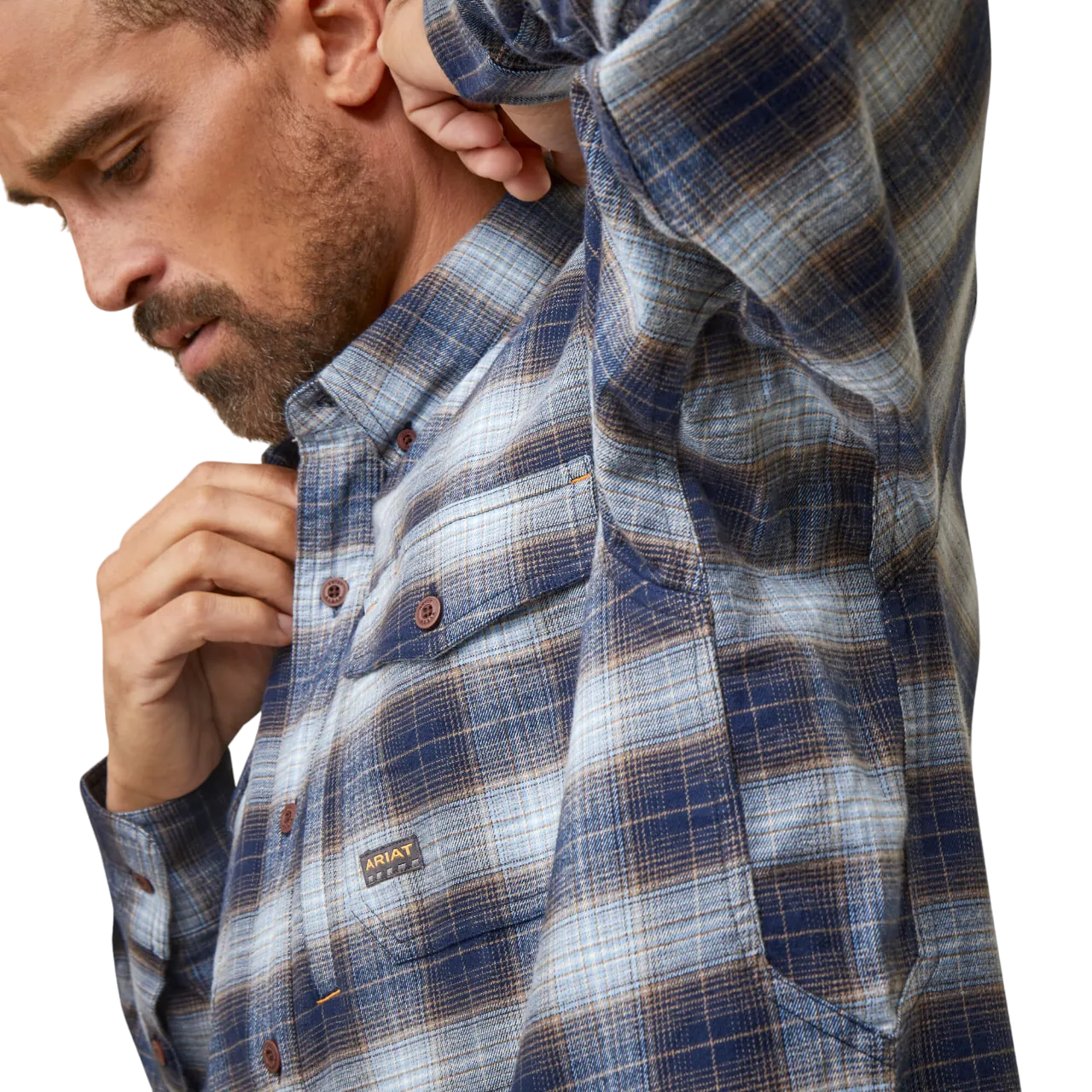 Ariat Clothing Men's Rebar Flannel DuraStretch Work Shirt