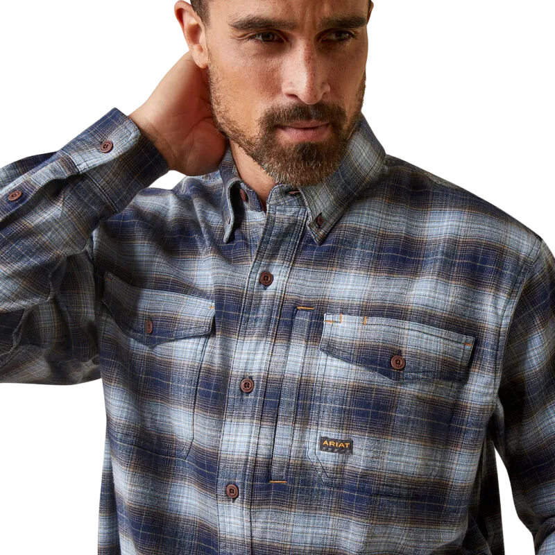 Ariat Clothing Men's Rebar Flannel DuraStretch Work Shirt