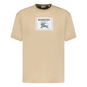 BURBERRY ROUNDWOOD LABEL T-SHIRT BEIGE