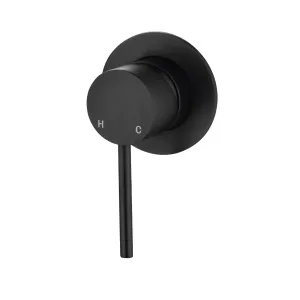 CLIO Round Shower / Bath Mixer Matte Black