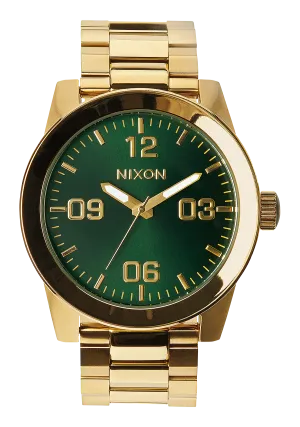 Corporal Stainless Steel - Gold / Green Sunray