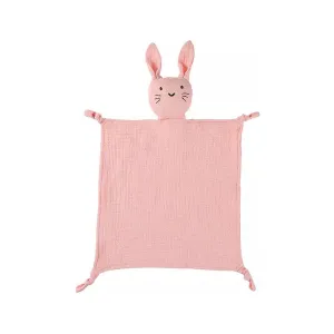 Cotton Baby Comforter Thumper The Bunny — Flamingo