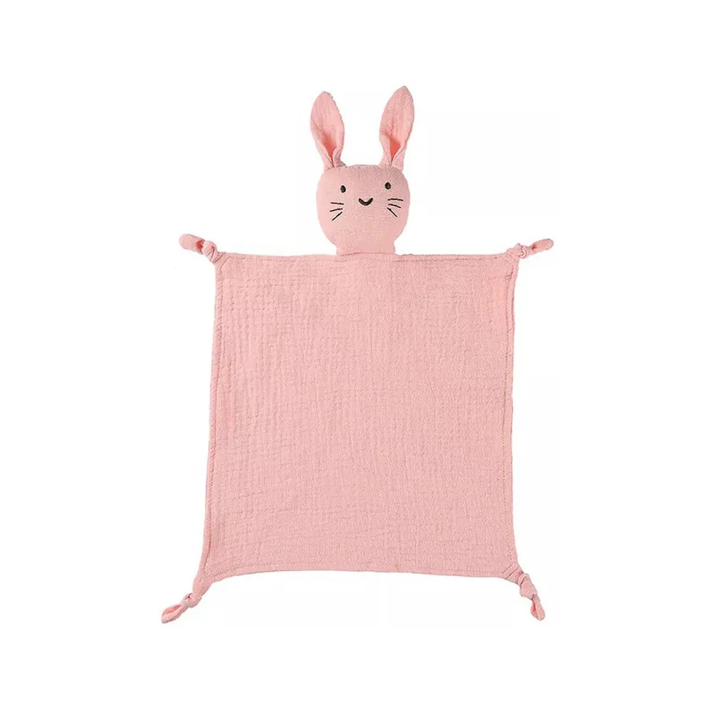 Cotton Baby Comforter Thumper The Bunny — Flamingo