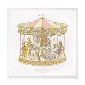 Framed Atelier Choux Carousel in Pink