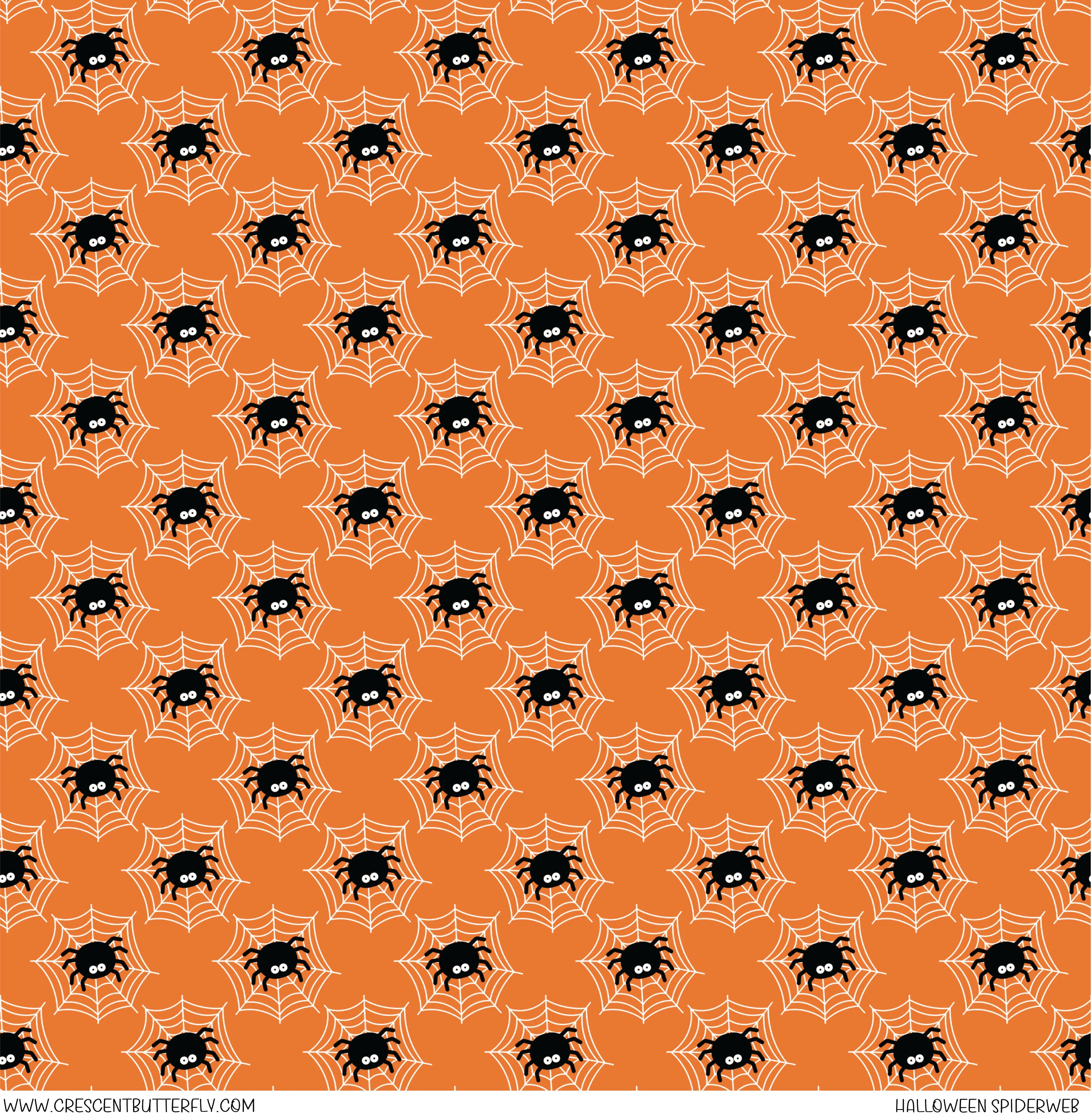 Halloween Spiderweb Printed Vinyl Sheet/Wrap