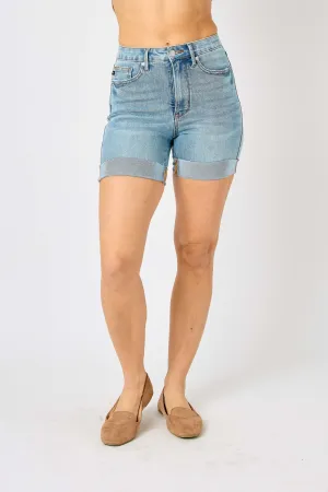 Judy Blue High Waist Tummy Control Denim Shorts 150205