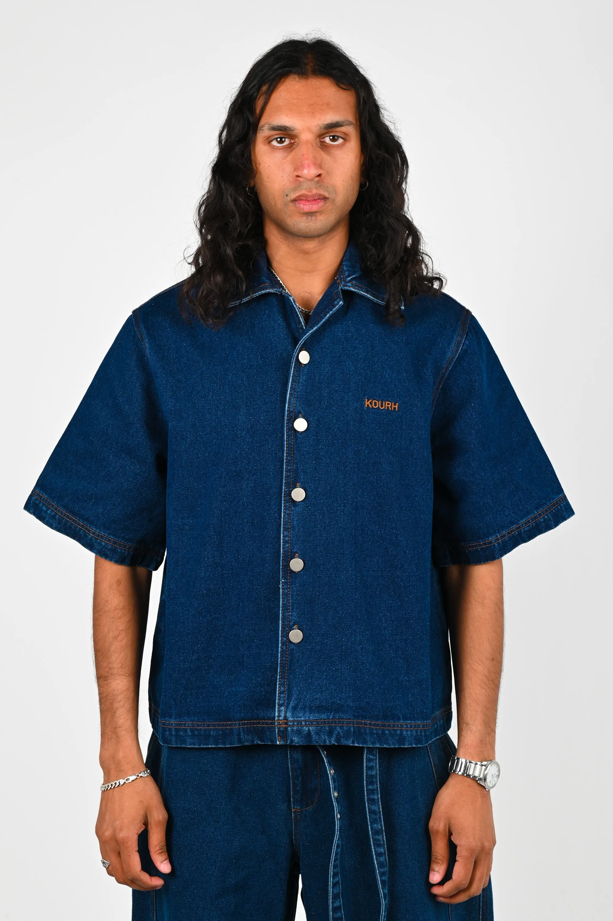 KOURH 'Skylar' Denim Bowler