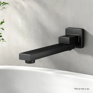 Matte Black Wall Bath Spout, Brass with Swivel – Cefito