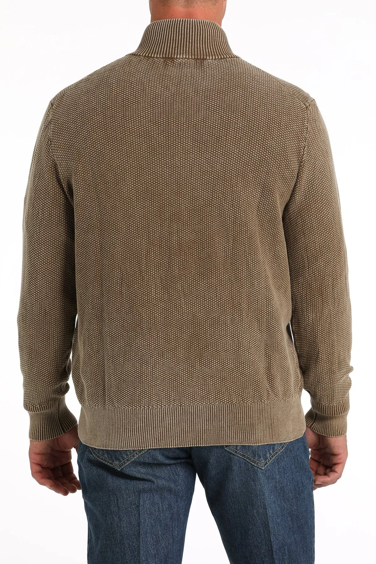 Men's Cinch Brown Pullover Sweater