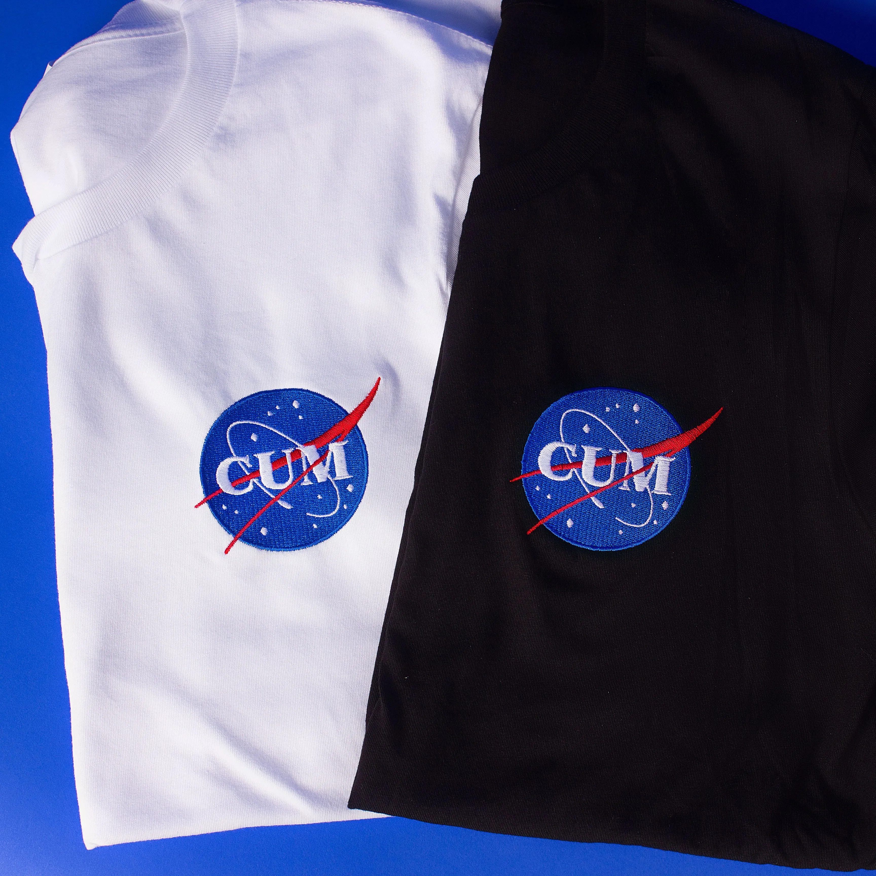 Nasa Cum Embroidered T-Shirt