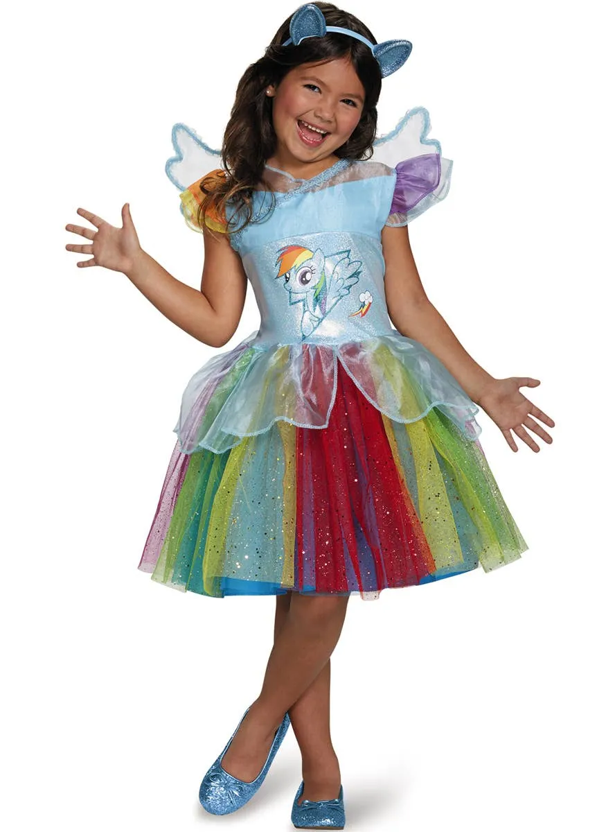 Rainbow Dash Deluxe Girls My Little Pony Tutu Costume