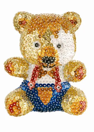 TEDDY Sequin Art® 3D Sculpture - Sparkling DIY Decorative Craft Kit