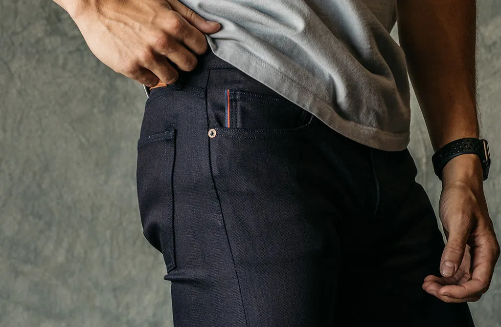 The Pen Slim - Indigo Black Raw 10.5oz Selvedge