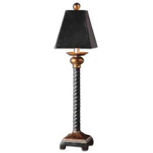 Uttermost Bellcord Black Buffet Lamp