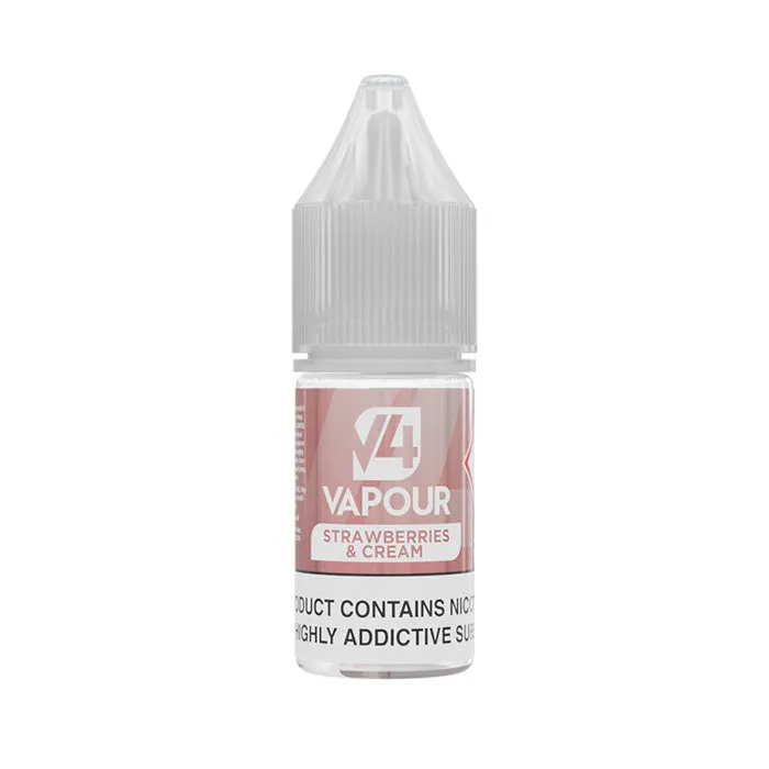 V4 Vapour Strawberries & Cream 10ml E-Liquid