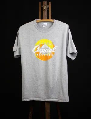 Vintage Capital Records Graphic T Shirt Gray Large